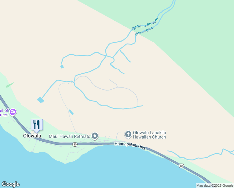 map of restaurants, bars, coffee shops, grocery stores, and more near 361 Luawai Street in Lahaina