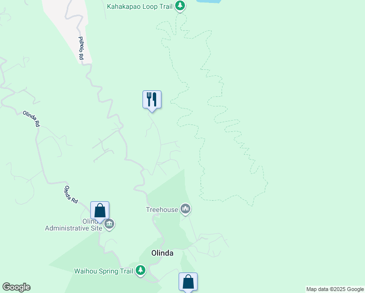 map of restaurants, bars, coffee shops, grocery stores, and more near 120 Ehu Iki Place in Makawao