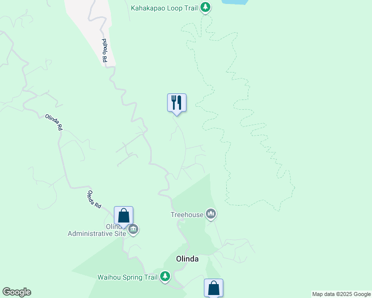 map of restaurants, bars, coffee shops, grocery stores, and more near 0 Ehu Iki Place in Makawao