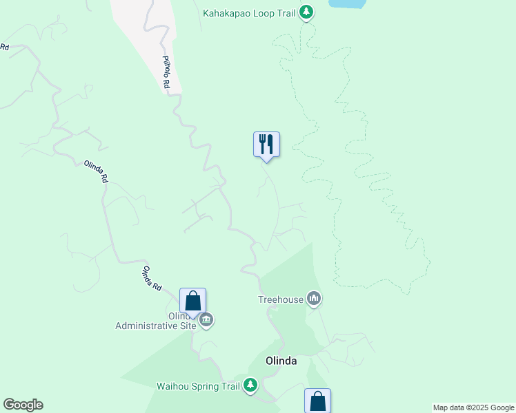 map of restaurants, bars, coffee shops, grocery stores, and more near 1160 Ehu Road in Makawao