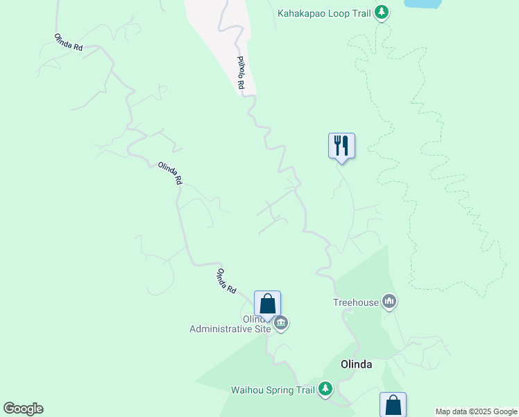 map of restaurants, bars, coffee shops, grocery stores, and more near 50 Naniuka Place in Makawao