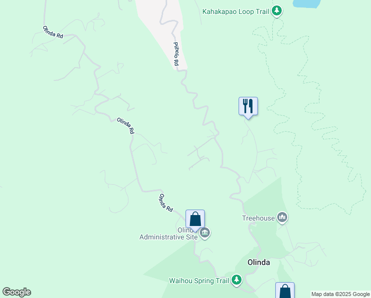 map of restaurants, bars, coffee shops, grocery stores, and more near 50 Naniuka Place in Makawao