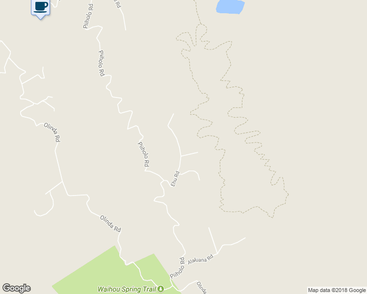 map of restaurants, bars, coffee shops, grocery stores, and more near 16 Ehu Road in Makawao