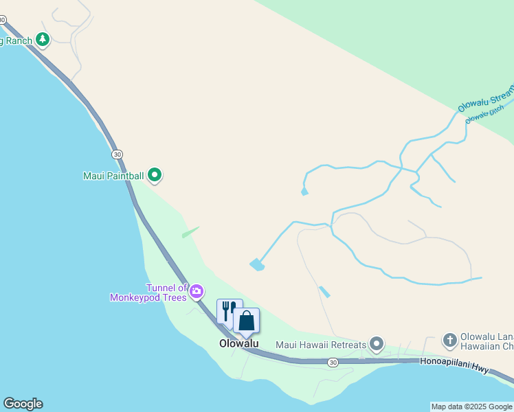 map of restaurants, bars, coffee shops, grocery stores, and more near 814 Hawaii 30 in Lahaina