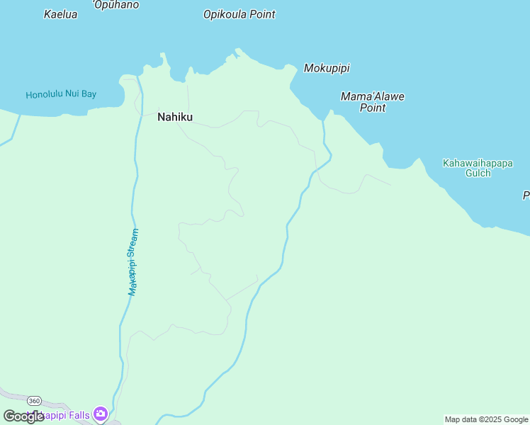 map of restaurants, bars, coffee shops, grocery stores, and more near 836 Nahiku Road in Hana