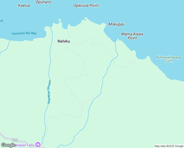 map of restaurants, bars, coffee shops, grocery stores, and more near 836 Nahiku Road in Hana