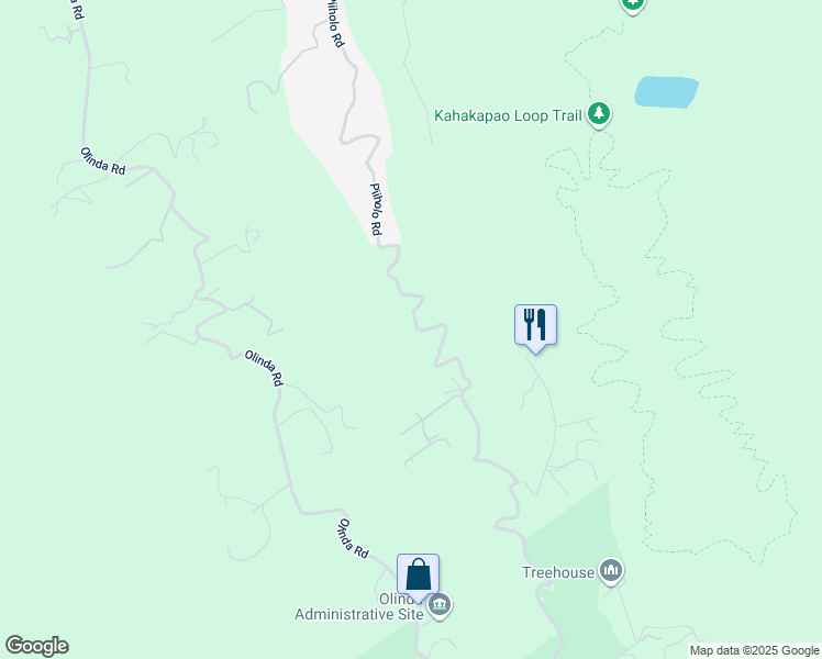 map of restaurants, bars, coffee shops, grocery stores, and more near 2040 Piiholo Road in Makawao