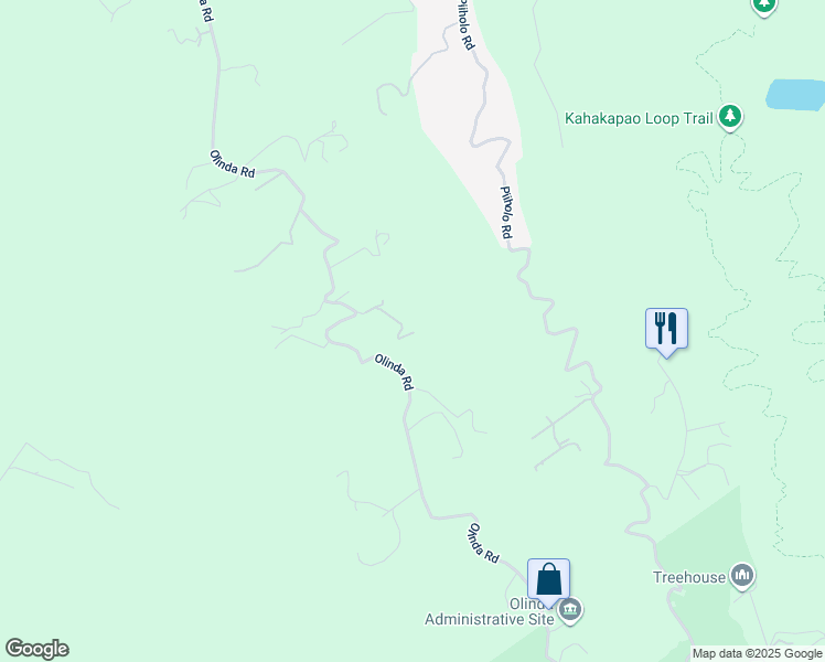 map of restaurants, bars, coffee shops, grocery stores, and more near 72 Lumahai Place in Makawao