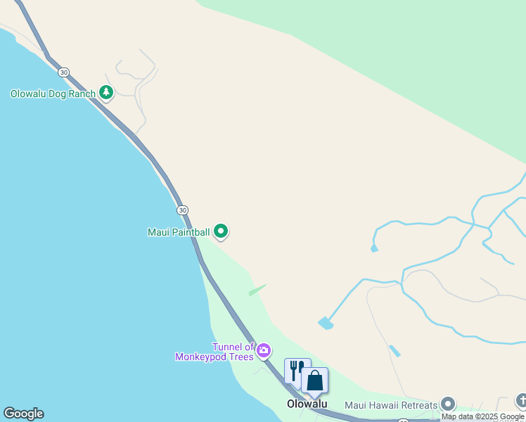 map of restaurants, bars, coffee shops, grocery stores, and more near 814 Hawaii 30 in Lahaina