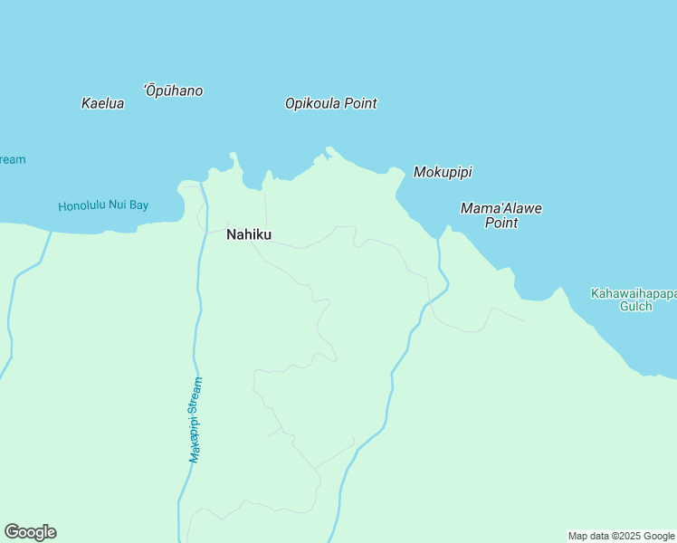 map of restaurants, bars, coffee shops, grocery stores, and more near Nahiku Road in Maui County