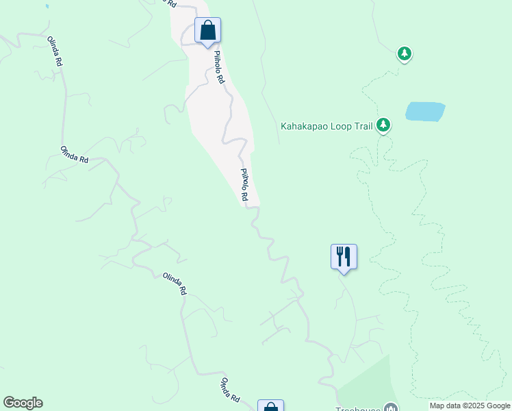 map of restaurants, bars, coffee shops, grocery stores, and more near 1833 Piiholo Road in Makawao