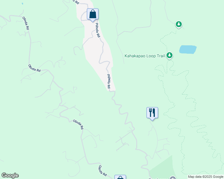 map of restaurants, bars, coffee shops, grocery stores, and more near 1811 Piiholo Road in Makawao