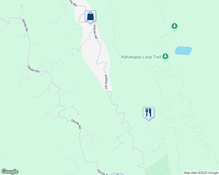 map of restaurants, bars, coffee shops, grocery stores, and more near 1811 Piiholo Road in Makawao