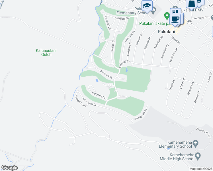 map of restaurants, bars, coffee shops, grocery stores, and more near 2811 Liholani Street in Makawao