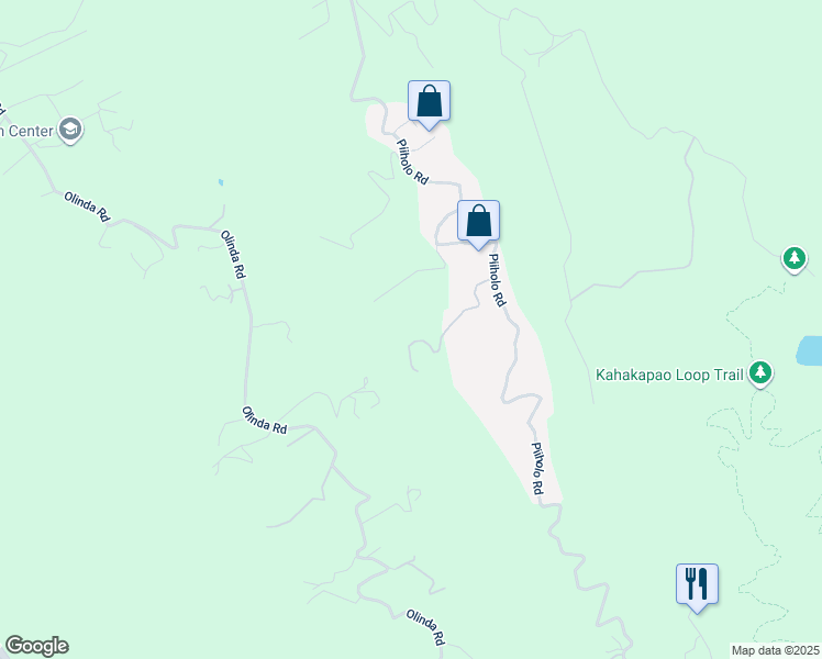 map of restaurants, bars, coffee shops, grocery stores, and more near 170 Mahiai Place in Makawao