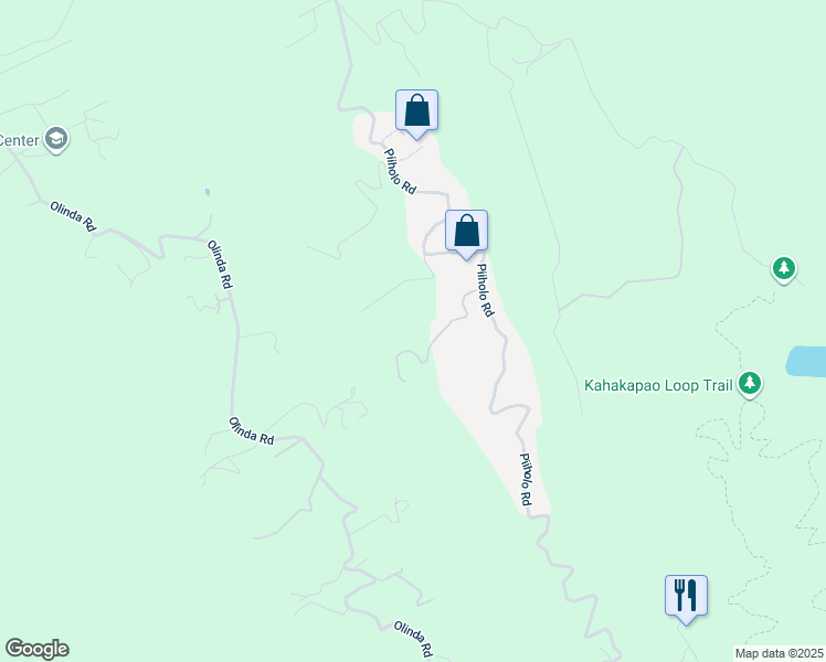 map of restaurants, bars, coffee shops, grocery stores, and more near 150 Mahiai Place in Makawao