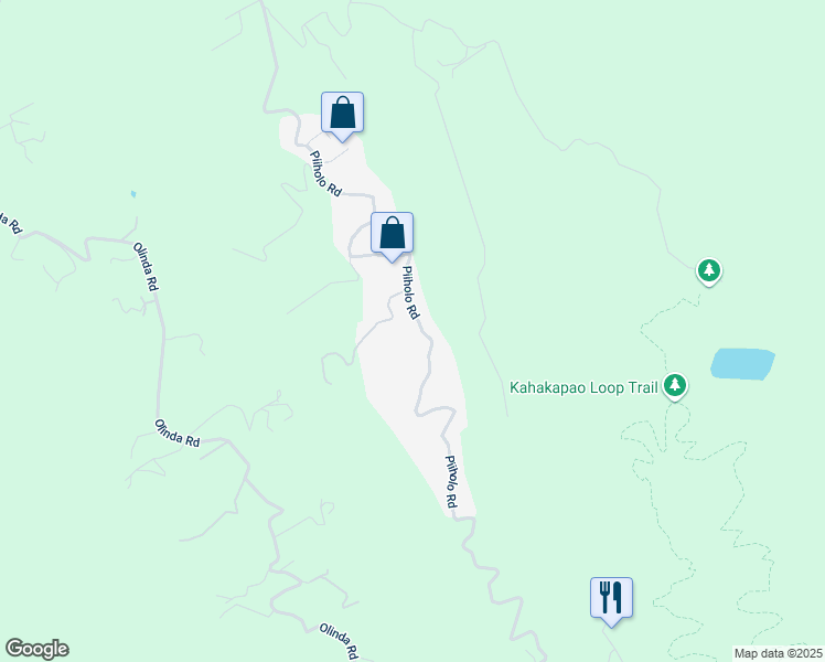 map of restaurants, bars, coffee shops, grocery stores, and more near 1486 Piiholo Road in Makawao