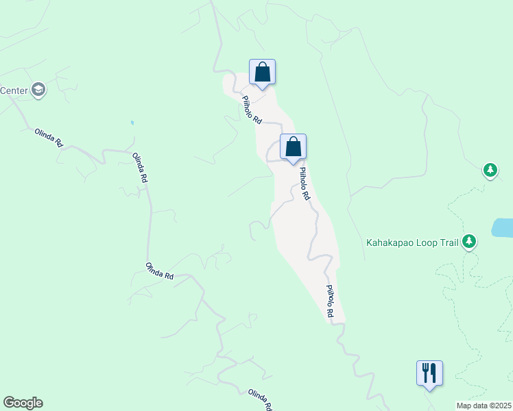 map of restaurants, bars, coffee shops, grocery stores, and more near 150 Mahiai Place in Makawao