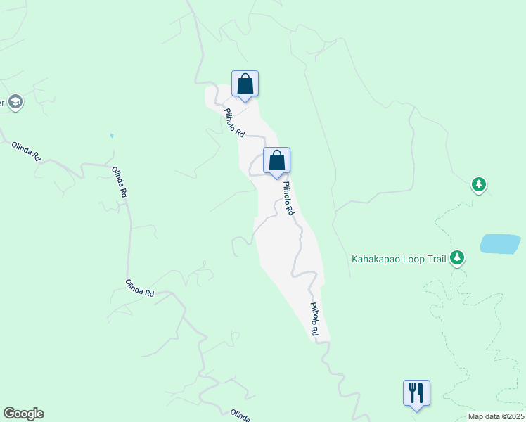map of restaurants, bars, coffee shops, grocery stores, and more near 70 Mahiai Place in Makawao