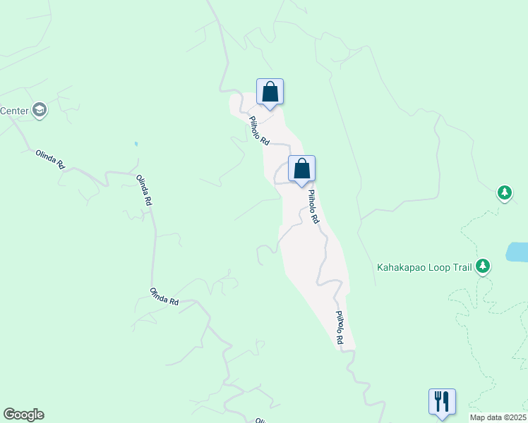 map of restaurants, bars, coffee shops, grocery stores, and more near 0 Makana Road in Makawao