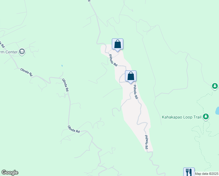 map of restaurants, bars, coffee shops, grocery stores, and more near 0 Makana Road in Makawao