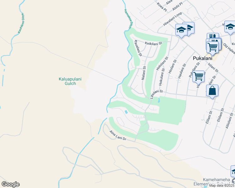map of restaurants, bars, coffee shops, grocery stores, and more near 2708 Palalani Place in Makawao