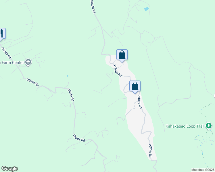 map of restaurants, bars, coffee shops, grocery stores, and more near 1050 Piiholo Road in Makawao