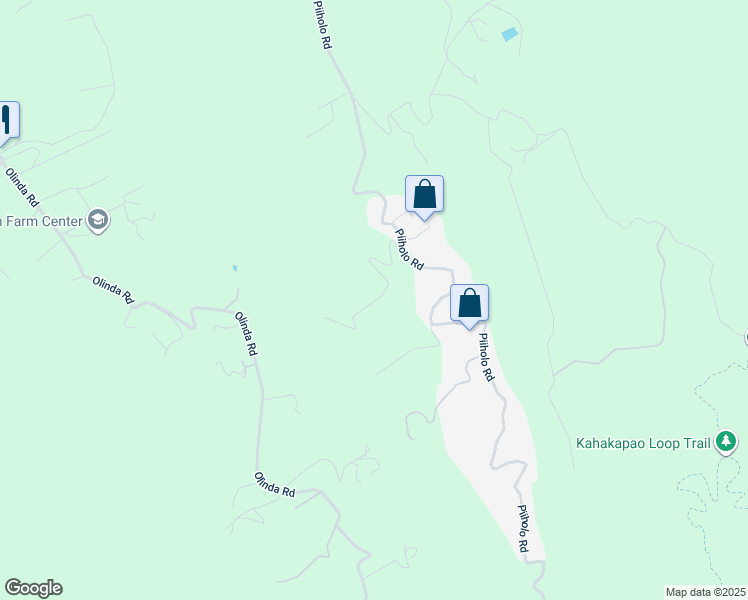 map of restaurants, bars, coffee shops, grocery stores, and more near 1050 Piiholo Road in Makawao