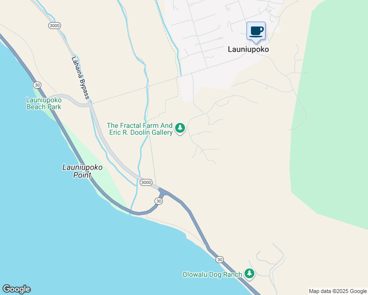 map of restaurants, bars, coffee shops, grocery stores, and more near 164 Pua Niu Way in Lahaina