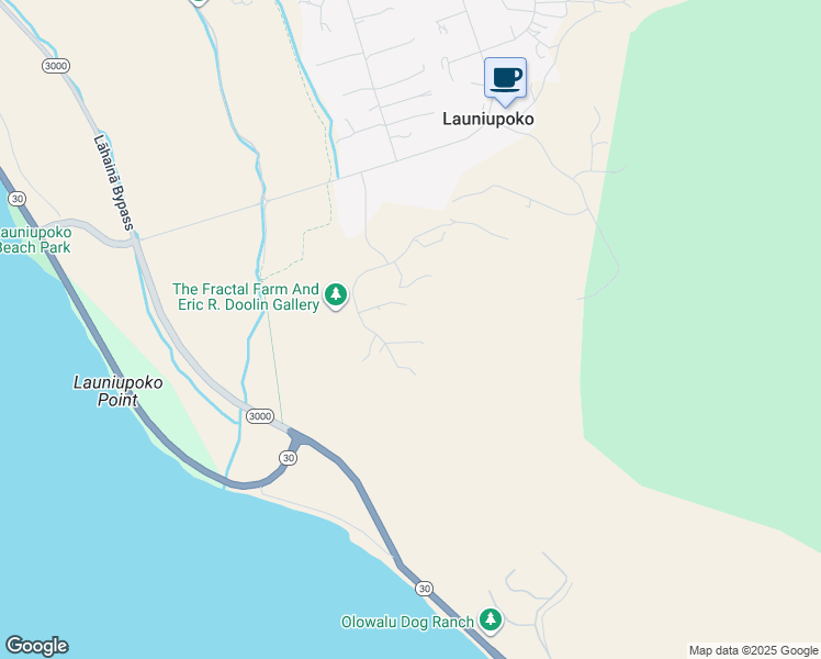 map of restaurants, bars, coffee shops, grocery stores, and more near 197 Pua Niu Way in Lahaina