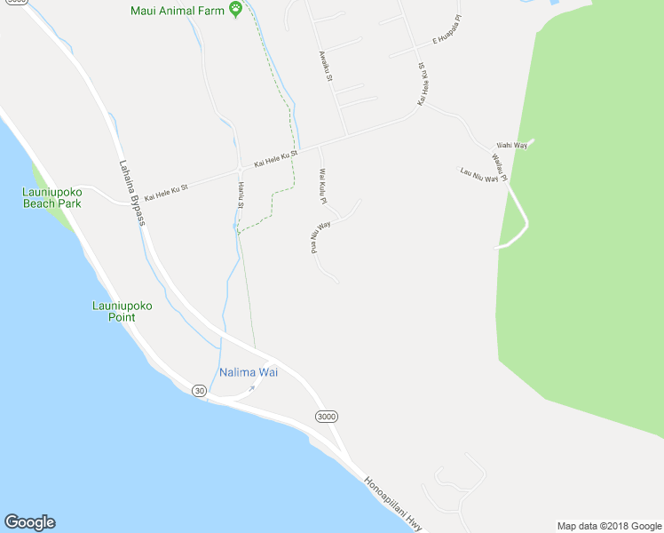 map of restaurants, bars, coffee shops, grocery stores, and more near 153 Pua Niu Way in Lahaina