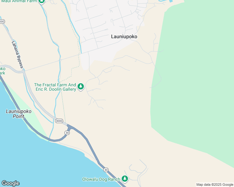 map of restaurants, bars, coffee shops, grocery stores, and more near 31 Pua Niu Way in Lahaina
