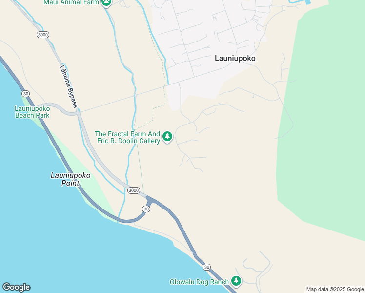 map of restaurants, bars, coffee shops, grocery stores, and more near 151 Pua Niu Way in Lahaina