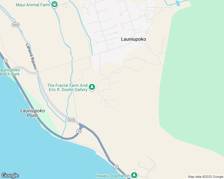 map of restaurants, bars, coffee shops, grocery stores, and more near 31 Pua Niu Way in Lahaina