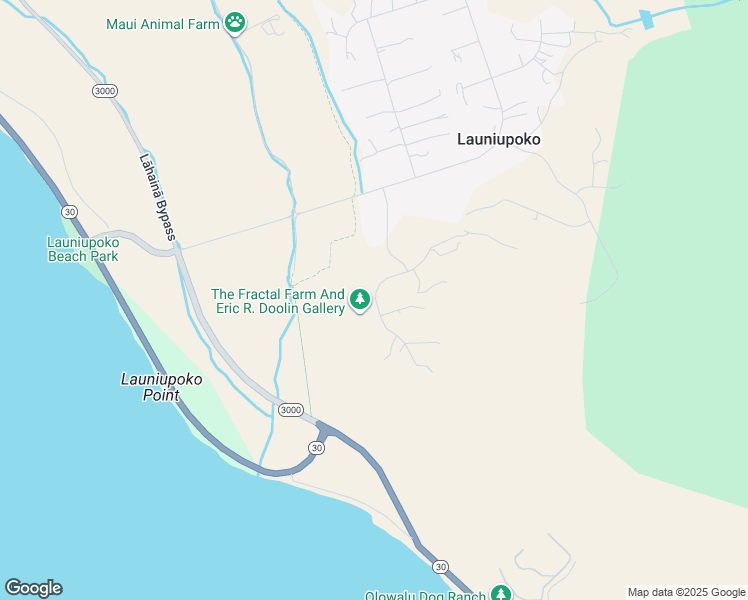 map of restaurants, bars, coffee shops, grocery stores, and more near 160 Pua Niu Way in Lahaina