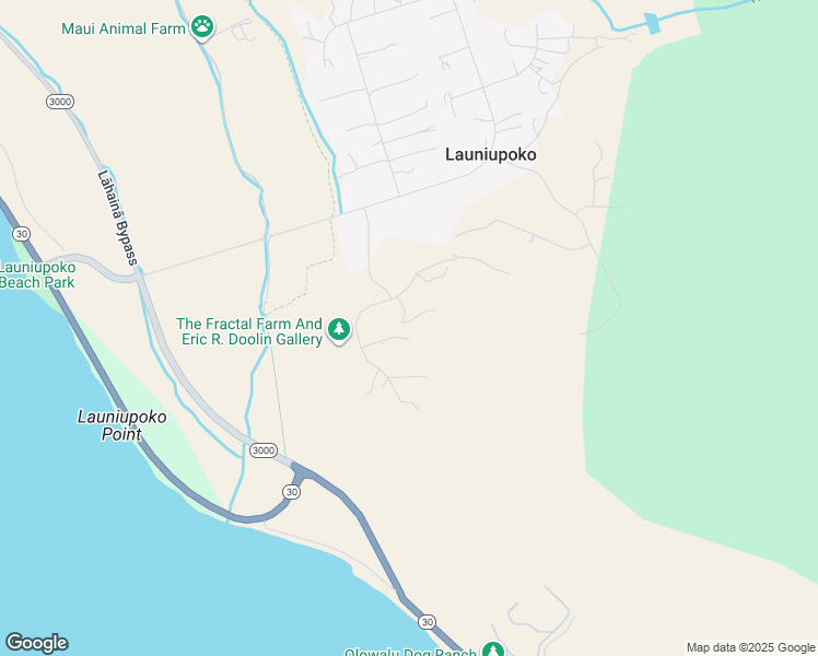 map of restaurants, bars, coffee shops, grocery stores, and more near 31 Pua Niu Way in Lahaina
