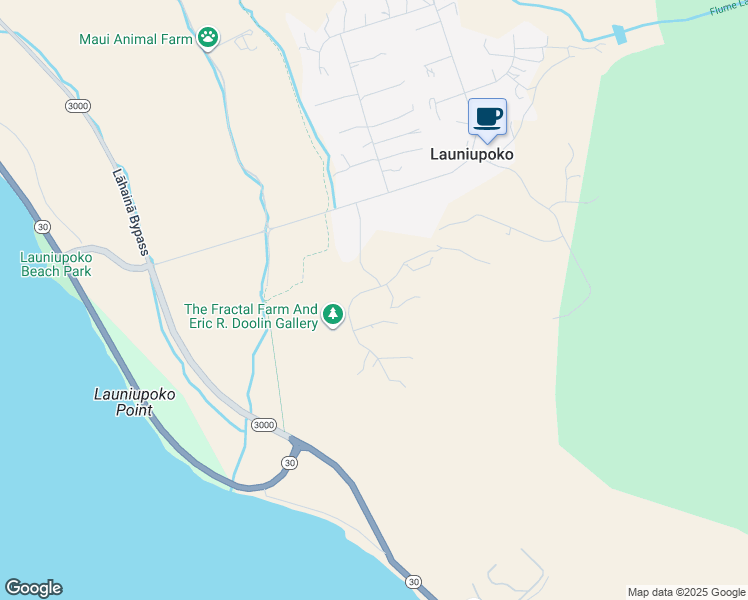 map of restaurants, bars, coffee shops, grocery stores, and more near 39 Pua Niu Way in Lahaina
