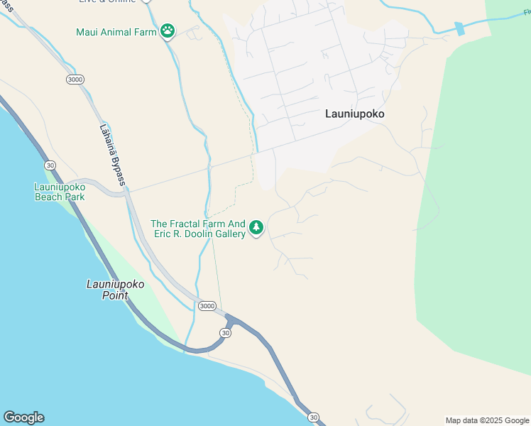 map of restaurants, bars, coffee shops, grocery stores, and more near 100 Pua Niu Way in Lahaina