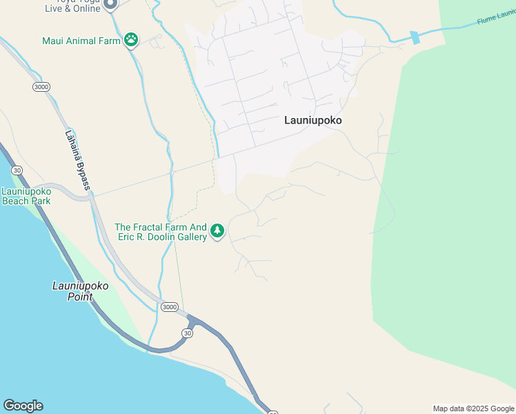 map of restaurants, bars, coffee shops, grocery stores, and more near 25 Pua Niu Way in Lahaina
