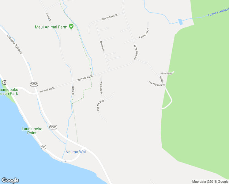map of restaurants, bars, coffee shops, grocery stores, and more near 5 Pua Niu Way in Lahaina