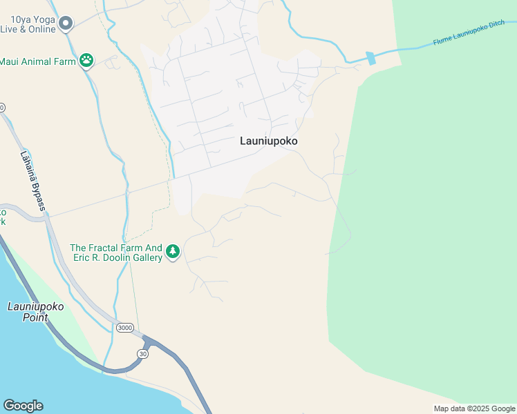 map of restaurants, bars, coffee shops, grocery stores, and more near 5 Pua Niu Way in Lahaina