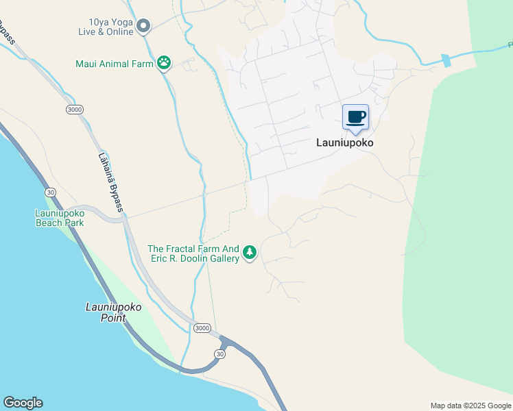 map of restaurants, bars, coffee shops, grocery stores, and more near 64 Wai Kulu Place in Lahaina