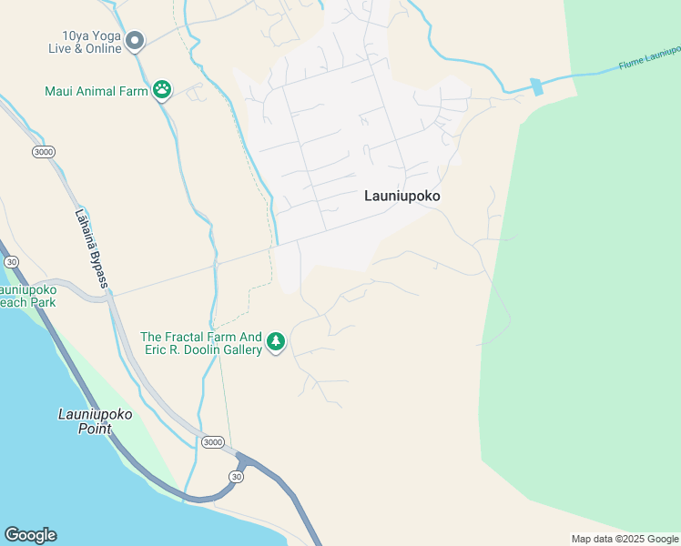 map of restaurants, bars, coffee shops, grocery stores, and more near 16 Pua Niu Way in Lahaina