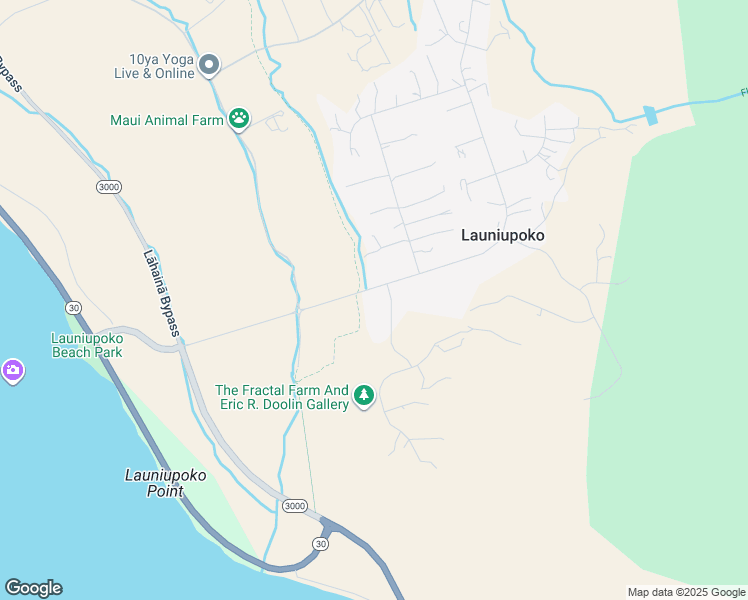 map of restaurants, bars, coffee shops, grocery stores, and more near 12 Wai Kulu Place in Lahaina