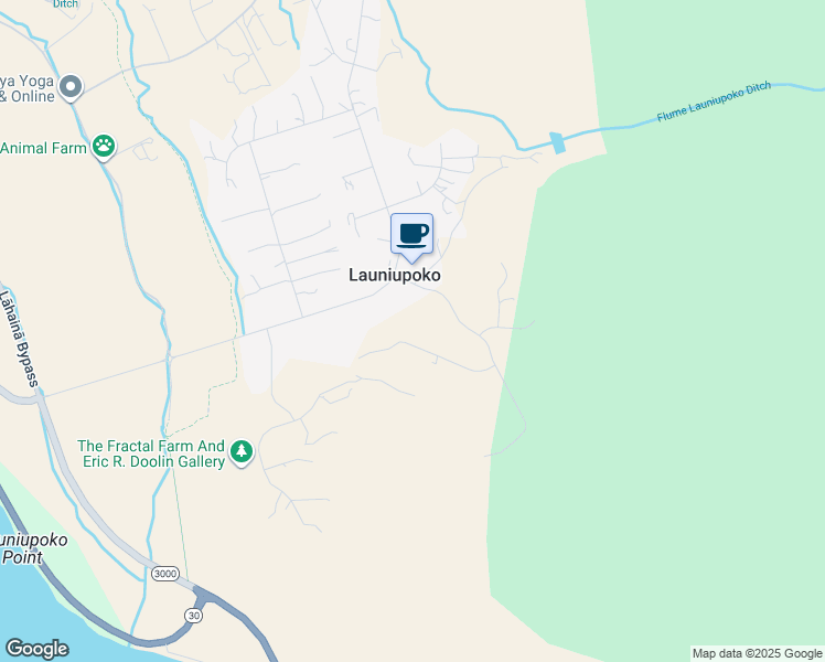 map of restaurants, bars, coffee shops, grocery stores, and more near 78 Lau Niu Way in Lahaina