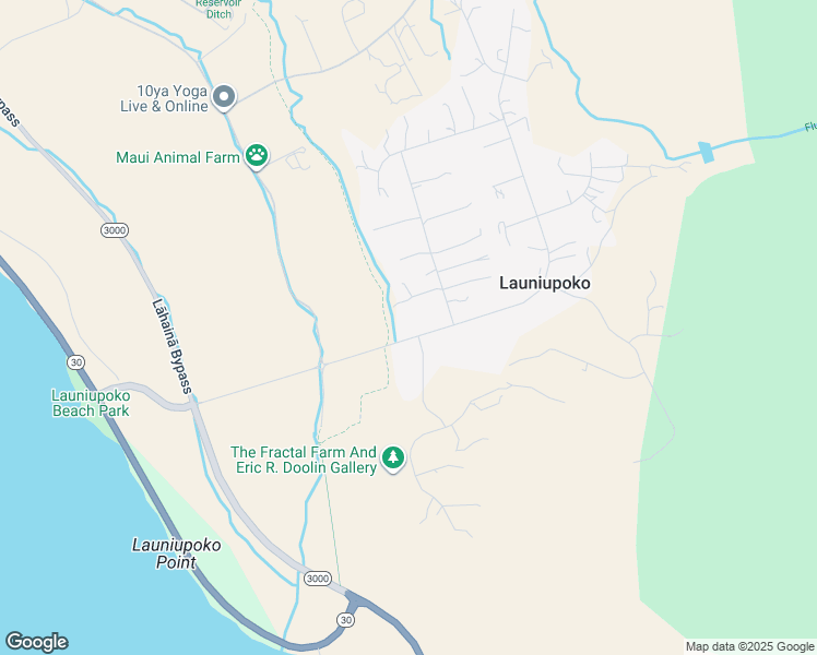 map of restaurants, bars, coffee shops, grocery stores, and more near 445 Kai Hele Ku Street in Lahaina