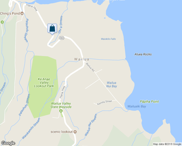 map of restaurants, bars, coffee shops, grocery stores, and more near 83 Wailua Road in Maui County