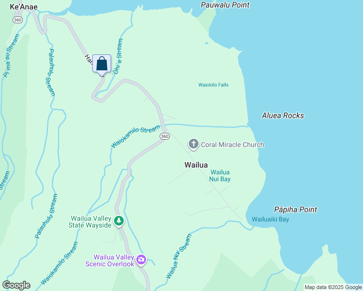 map of restaurants, bars, coffee shops, grocery stores, and more near 83 Wailua Road in Maui County
