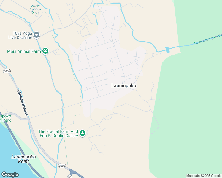 map of restaurants, bars, coffee shops, grocery stores, and more near 32 Awaiku Street in Lahaina