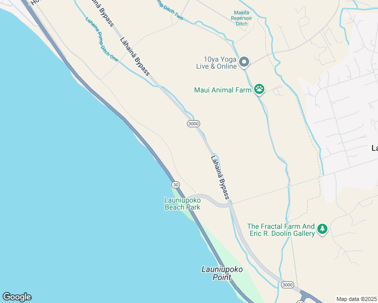 map of restaurants, bars, coffee shops, grocery stores, and more near 1204 Waianukole Street in Lahaina